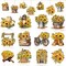 36 Pcs Summer Tree Ornaments, Sunflowers Wooden Ornaments Yellow Flower Rustic Hanging Decorations Summer Decor for Small Tree Home Party Birthday Holiday Supplies (Sunflower)